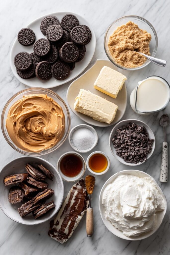 No-Bake Chocolate Peanut Butter Pie Bars Recipe