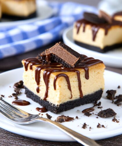 No-Bake Chocolate Peanut Butter Pie Bars Recipe