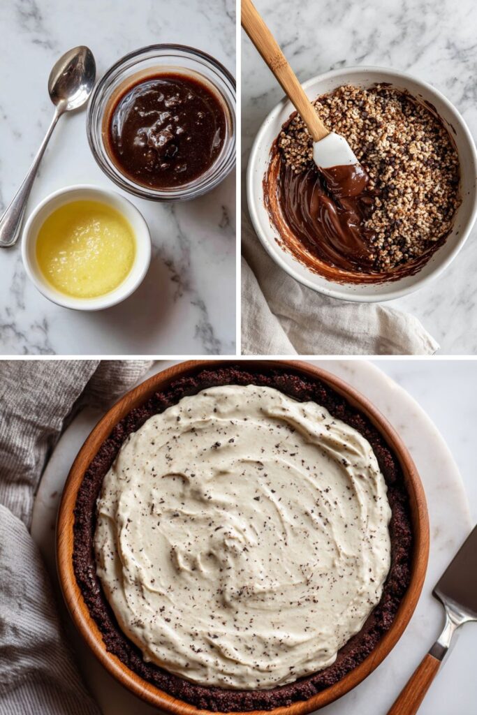 No-Bake Triple Chocolate Sundae Pie Recipe