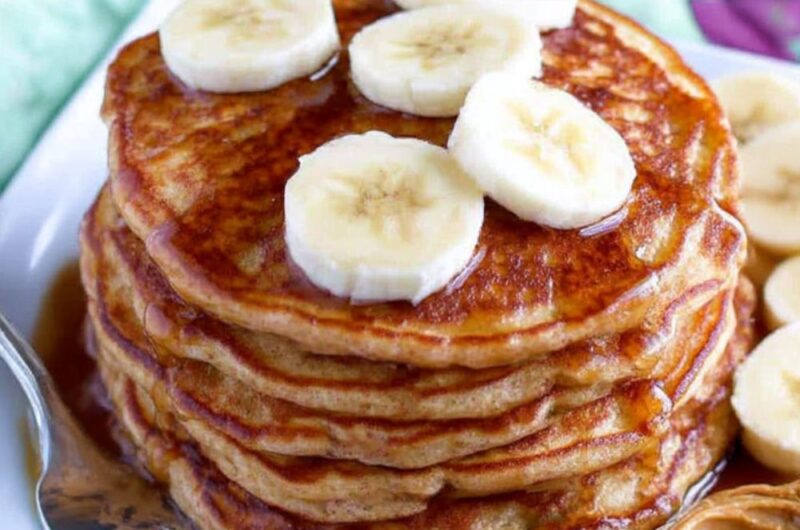 PB&J Banana Pancakes Recipe