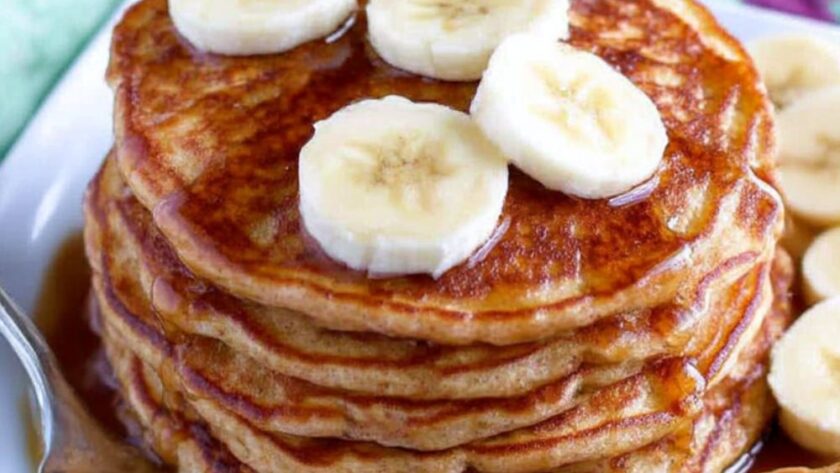 PB&J Banana Pancakes Recipe