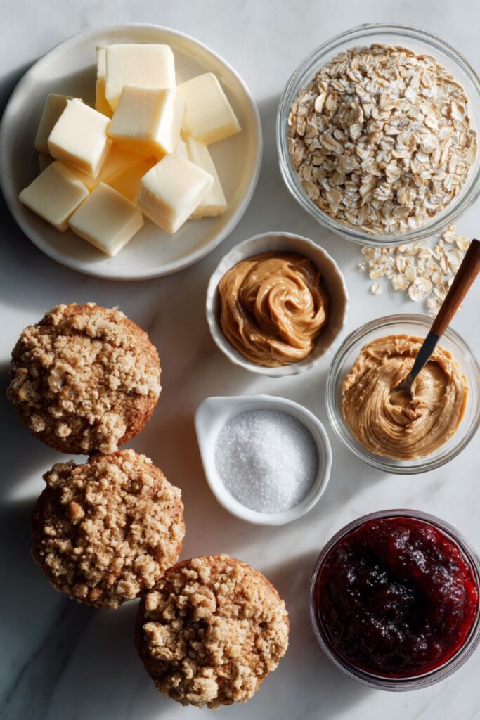 PB&J Streusel Muffins Recipe