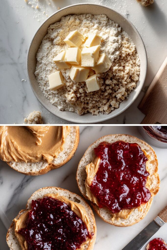 PB&J Streusel Muffins Recipe