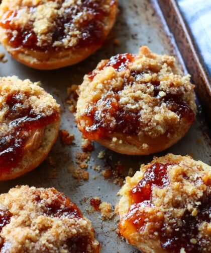 PB&J Streusel Muffins Recipe