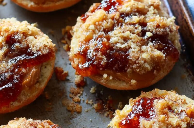 PB&J Streusel Muffins Recipe