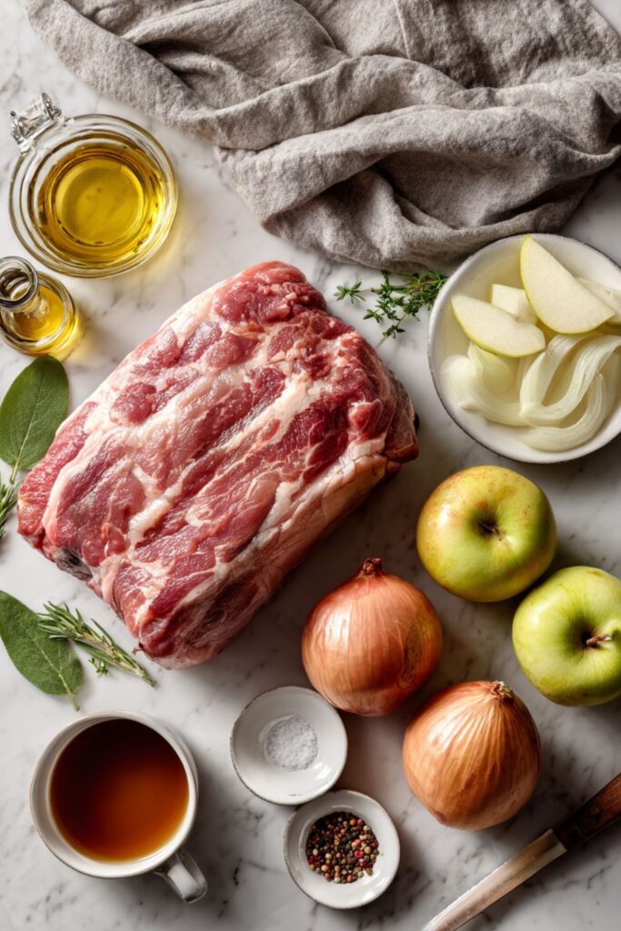Pork Roast with Apples and Onions Recipe