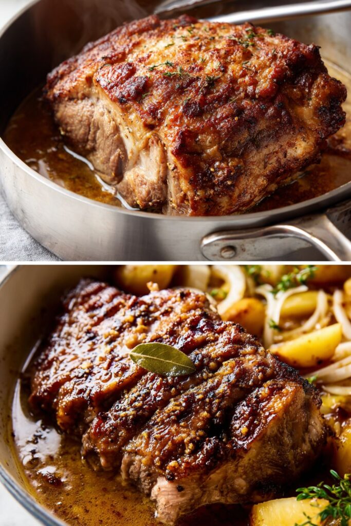 Pork Roast with Apples and Onions Recipe