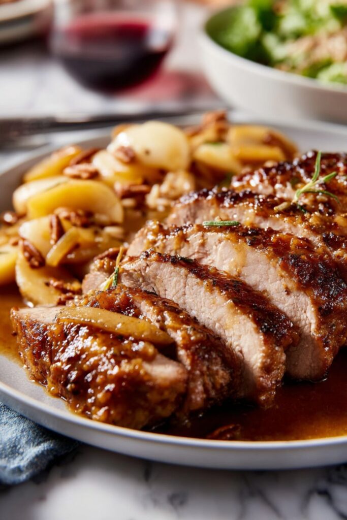 Pork Roast with Apples and Onions Recipe