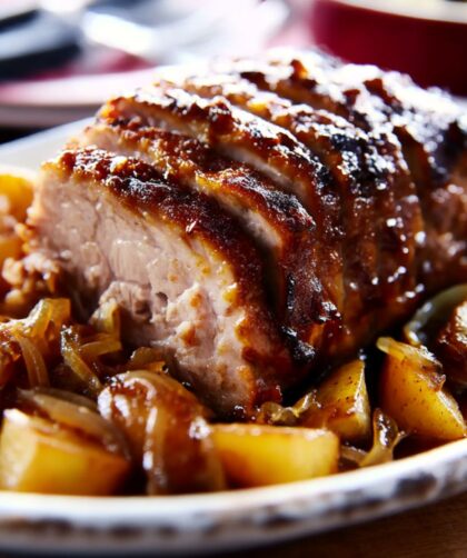Pork Roast with Apples and Onions Recipe