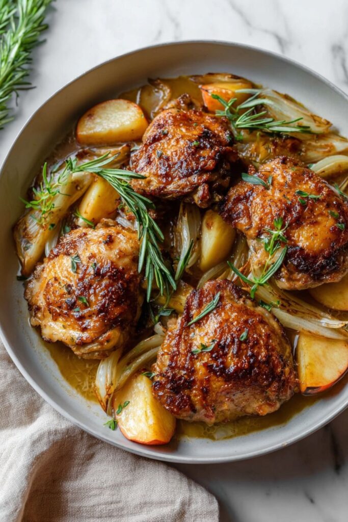 Rosemary Apple Cider Chicken Recipe