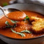 Tomato Soup with Parmesan Croutons Recipe