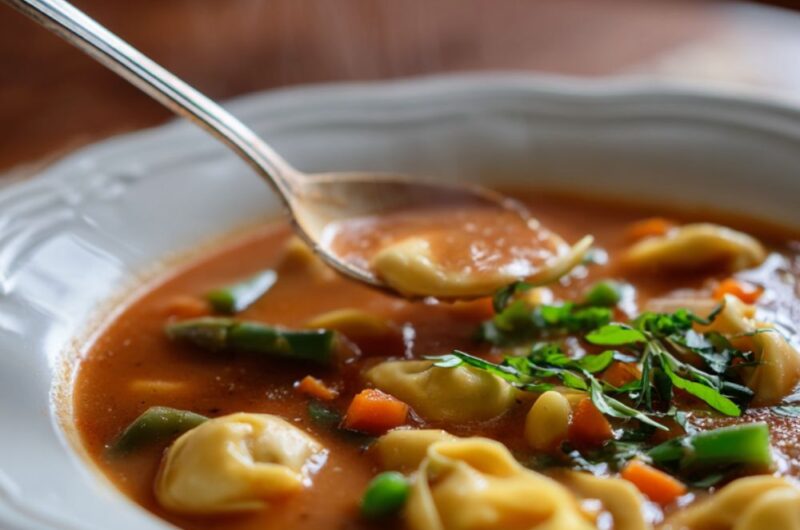 Veggie Tortellini Soup Recipe