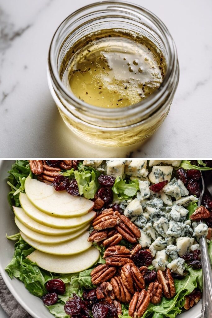 Apple, Pecan, and Blue Cheese Salad with Dried Cherries Recipe