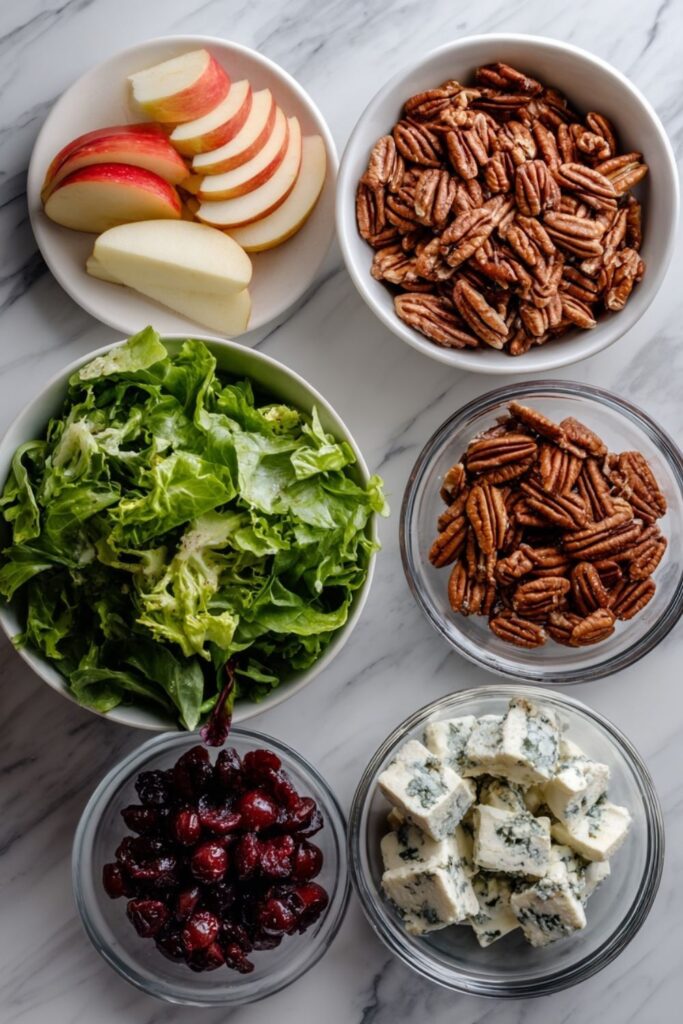 Apple, Pecan, and Blue Cheese Salad with Dried Cherries Recipe
