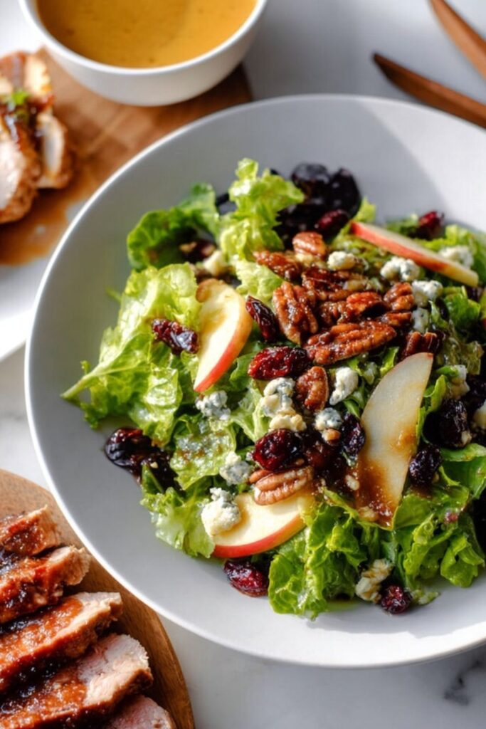 Apple, Pecan, and Blue Cheese Salad with Dried Cherries Recipe