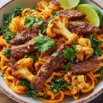 Beef Curry with Sweet Potato Noodles Recipe