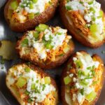 Buffalo Chicken Baked Potatoes Recipe