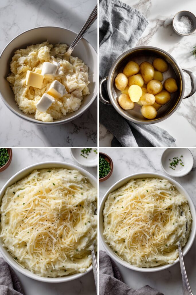 Cheddar and Sour Cream Mashed Potatoes Recipe