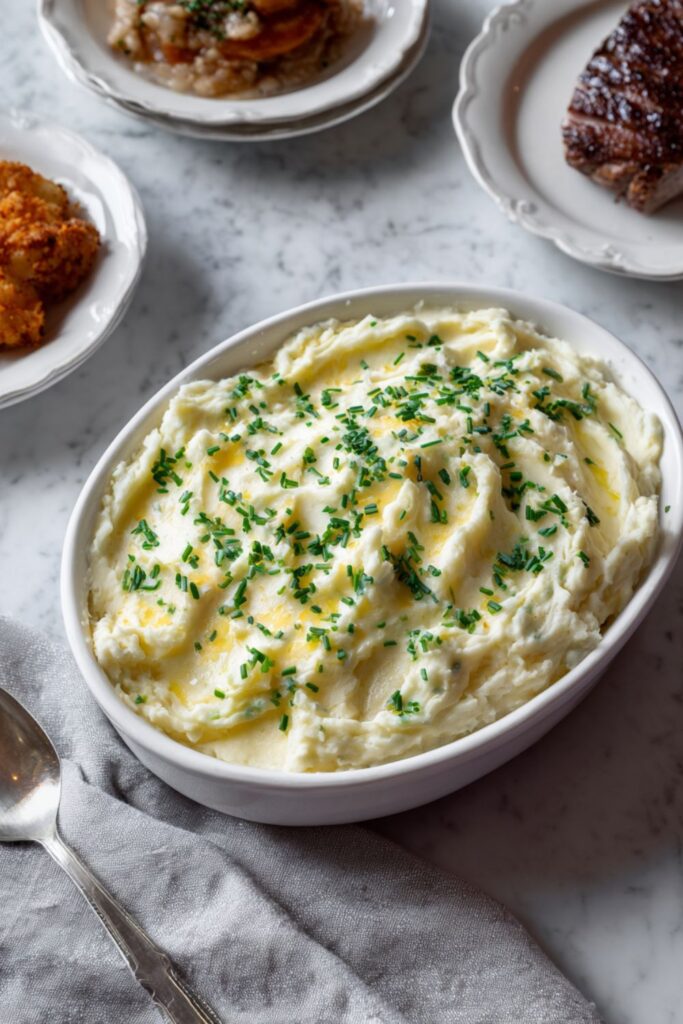 Cheddar and Sour Cream Mashed Potatoes Recipe