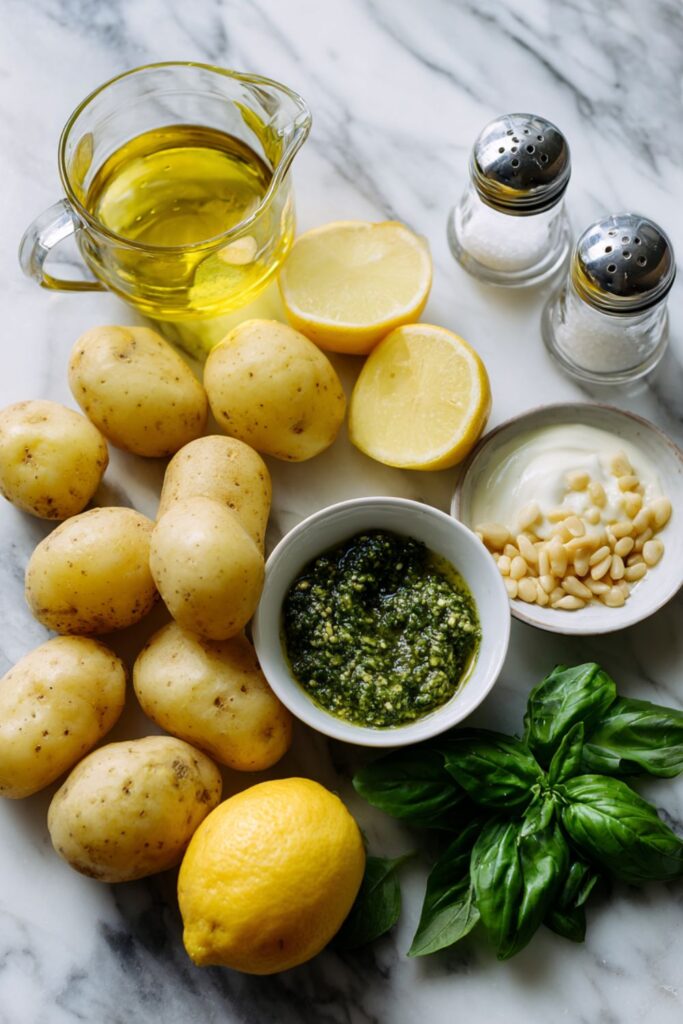 Creamy Lemon Basil Potato Salad Recipe