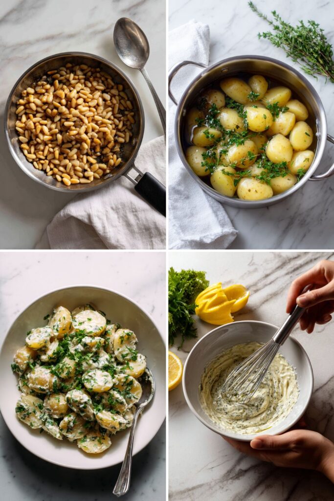 Creamy Lemon Basil Potato Salad Recipe