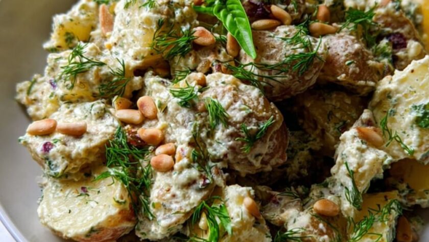 Creamy Lemon Basil Potato Salad Recipe