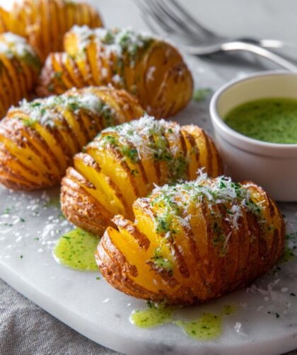 Crispy Hasselback Potatoes Recipe