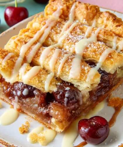 Double Cherry-Almond Slab Pie Recipe