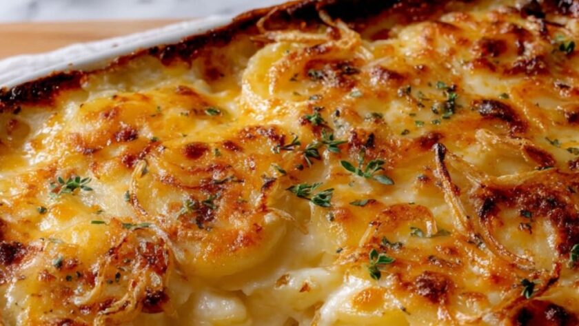 French Onion Scalloped Potatoes Recipe