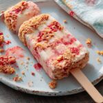 Homemade Strawberry Shortcake Ice Cream Bars Recipe