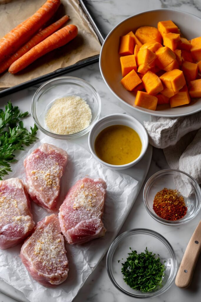 Panko-Crusted Pork Chops with Carrot Mash Recipe