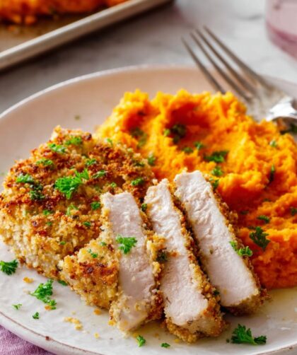 Panko-Crusted Pork Chops with Carrot Mash Recipe