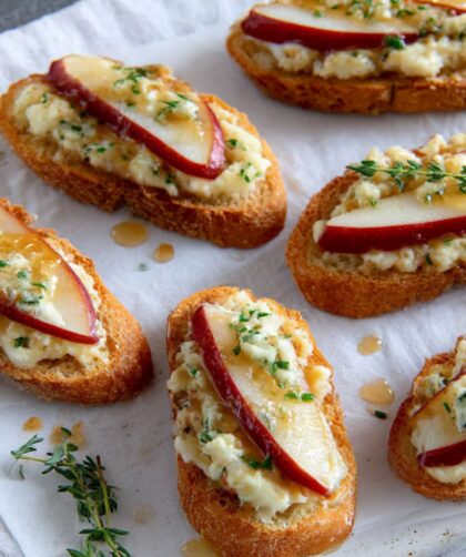 Pear and Blue Cheese Crostini Recipe