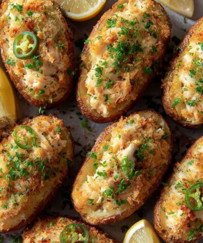 Phoebe Lapine's Crab Cake Twice-Baked Potatoes Recipe