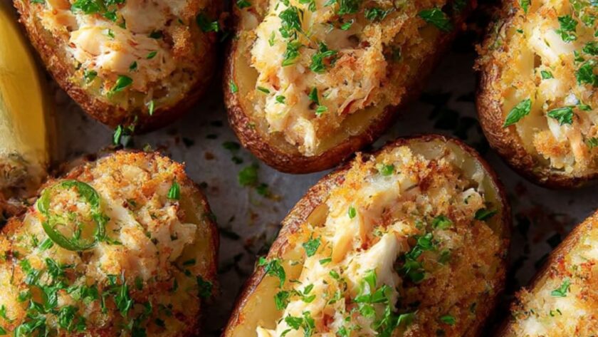 Phoebe Lapine's Crab Cake Twice-Baked Potatoes Recipe