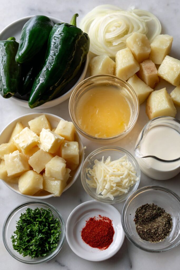 Poblano-Potato Bundles Recipe