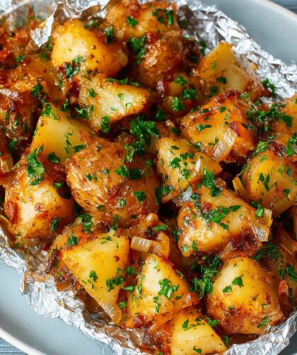 Poblano-Potato Bundles Recipe