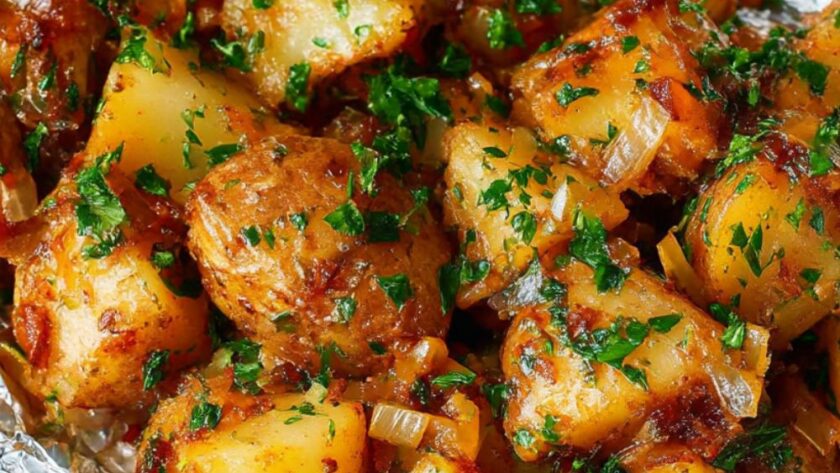Poblano-Potato Bundles Recipe