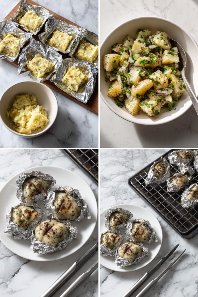 Poblano-Potato Bundles Recipe