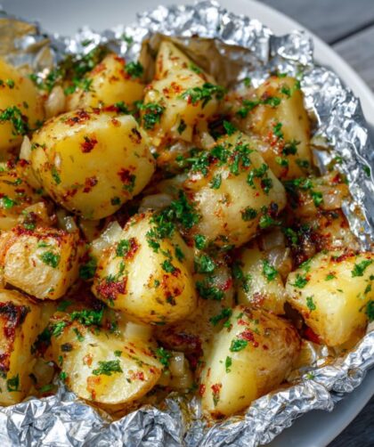 Poblano-Potato Bundles Recipe