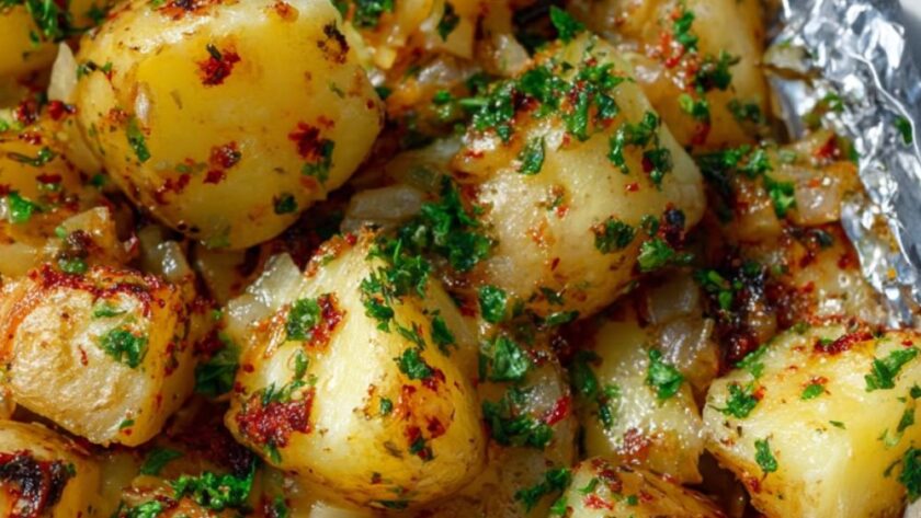 Poblano-Potato Bundles Recipe