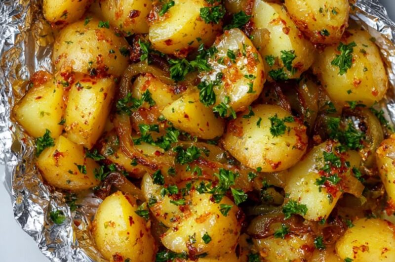 Poblano-Potato Bundles Recipe