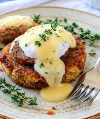 Potato Cake Benedict Recipe