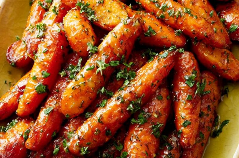 Roasted Carrots with Honey Herb Butter Recipe