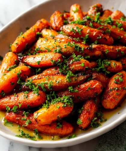Roasted Carrots with Honey Herb Butter Recipe