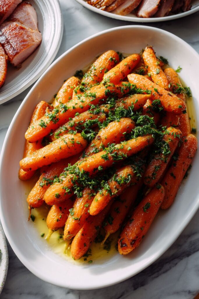 Roasted Carrots with Honey Herb Butter Recipe