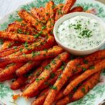 Roasted Carrots with Spring Herb Dip Recipe
