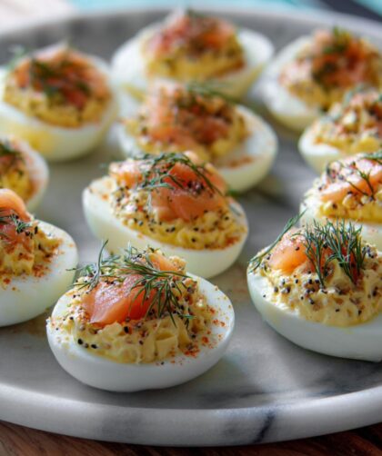 Smoked Salmon Deviled Eggs Recipe
