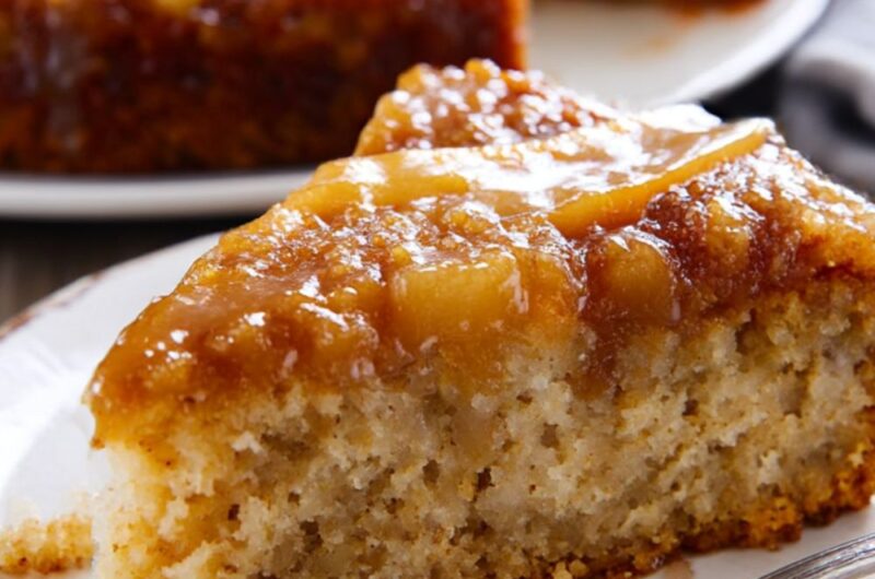 Spiced Pear Upside Down Cake Recipe