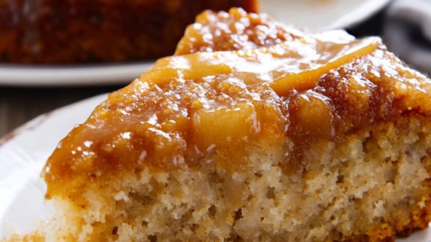 Spiced Pear Upside Down Cake Recipe
